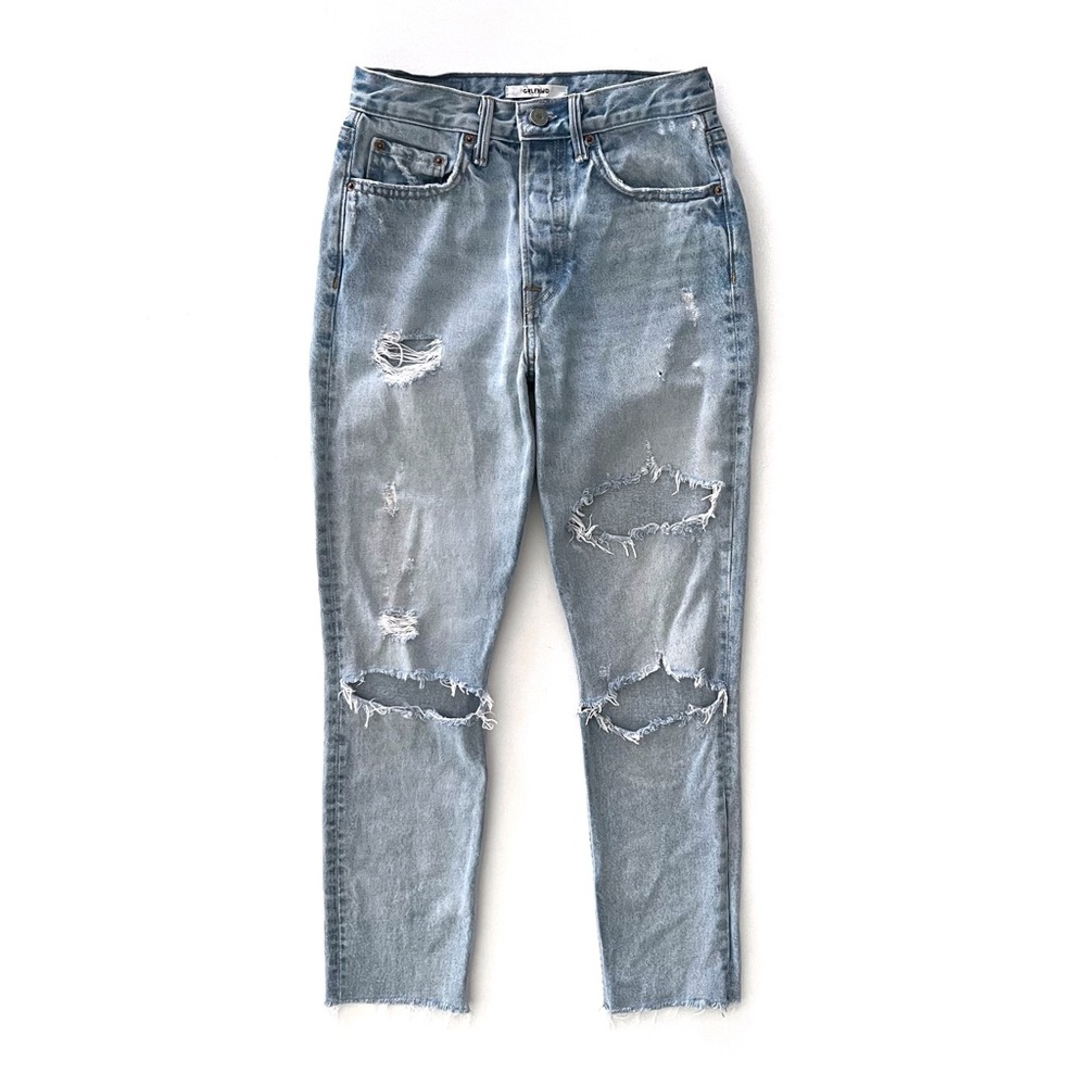 GRLFRND Karolina High Rise Distressed Jeans A Little More Love Size 25
